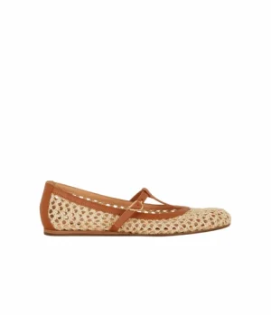 Flat Shoes-Ancient Greek Sandals Aerati Ballet in Brown