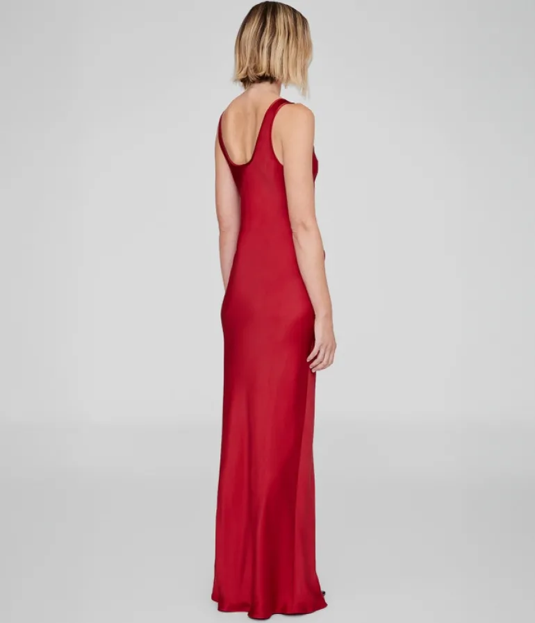 Dresses-Anine Bing Alison Dress in Scarlet Red