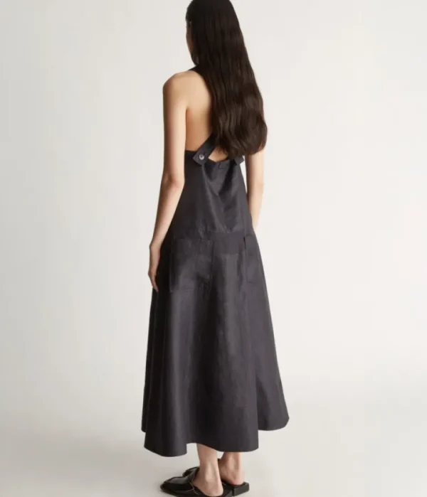 Dresses-Lee Mathews Andre Apron Dress in Ink