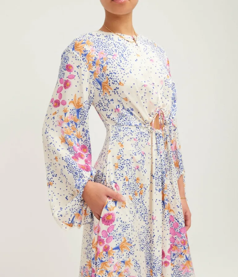Dresses-Agua by Agua Bendita Antonieta Maxi Kaftan in Capullo