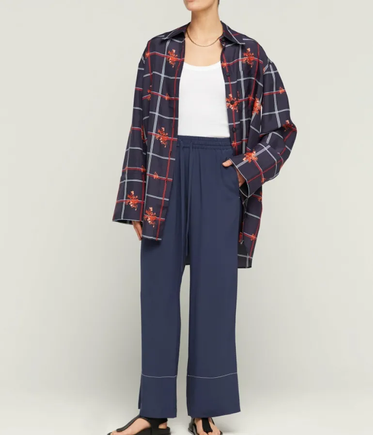 Tops-Lee Mathews Anya Shirt in Navy