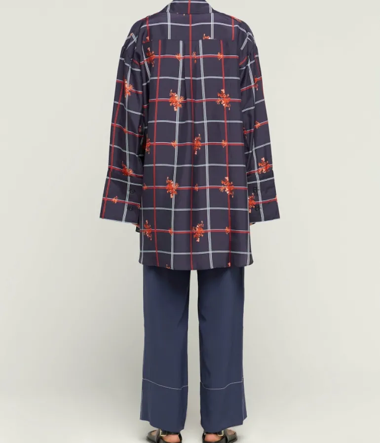 Tops-Lee Mathews Anya Shirt in Navy