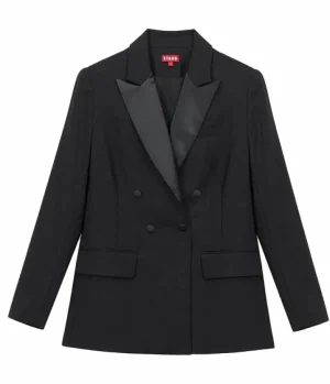 Jackets & Outerwear-Staud Arch Tuxedo in Black