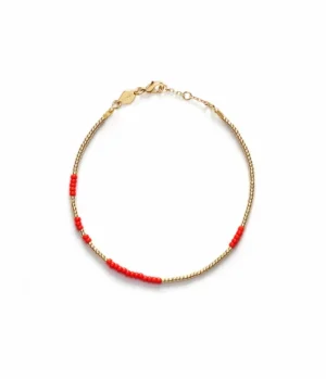 Jewellery | Bracelets-Anni Lu Asym Bracelet in Red