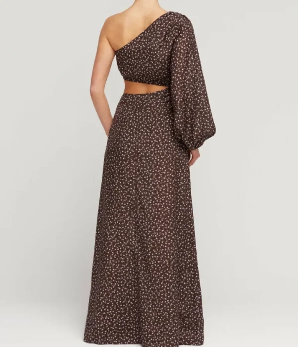 Dresses-Peony Asymmetric Maxi Dress in Everlasting