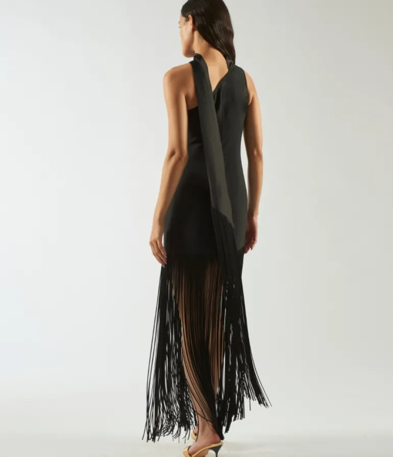 Dresses-Taller Marmo Atlanta Dress in Black