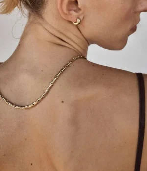 Jewellery | Necklaces-Rylan Boston Link Necklace in Gold