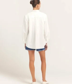 Tops-Maggie Marilyn Boy Friend Shirt in White