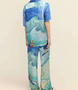 Tops-Roame Brando Shirt in Apres Surf