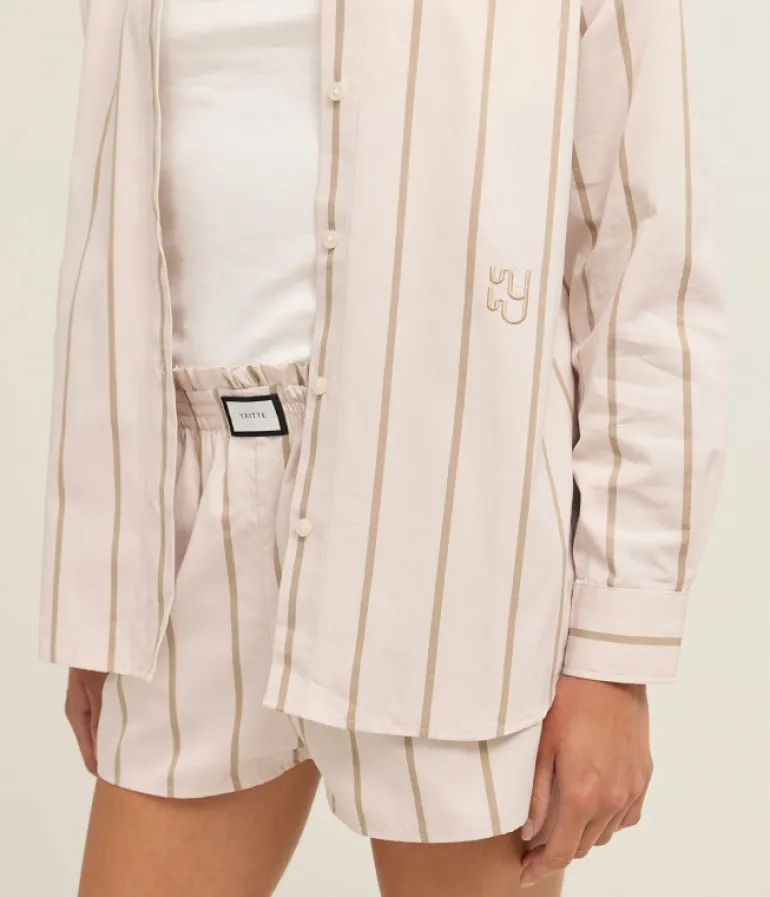 Tops-Yaitte Buoy Shirt in Tofu and Sand