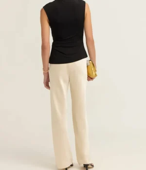 Tops-Simkhai Casmi Short Sleeve Top in Black