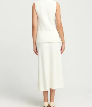 Tops-Friends with Frank Celeste Cashmere Blend Tank in Off White