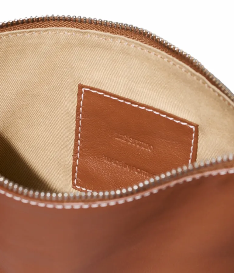 Bags-Lie Studio Charlie Clutch in Toffee Brown