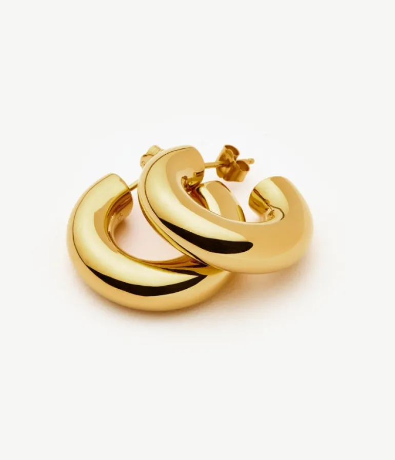 Jewellery-Missoma Chubby Oversized Hoop Earrings in Gold