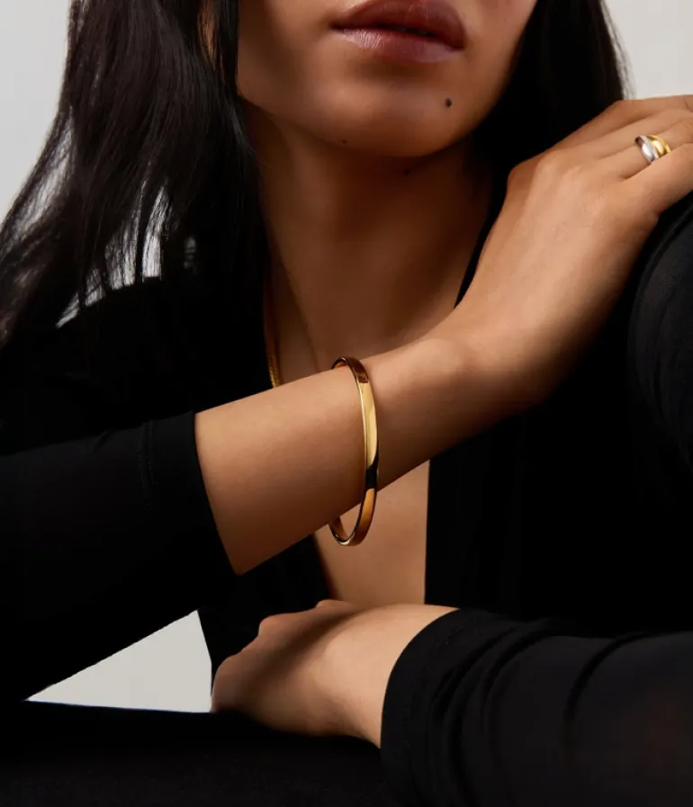 Jewellery | Bracelets-Mode Sportif Classic Bangle in Gold