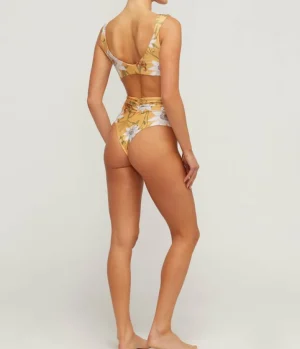 Swim & Resortwear-Agua by Agua Bendita Claude Knotted Bikini Top in Pasiflora