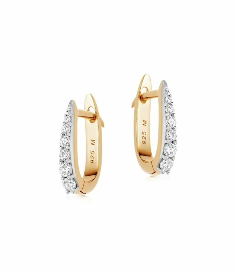 Jewellery | Earrings-Missoma Claw Pave Huggies