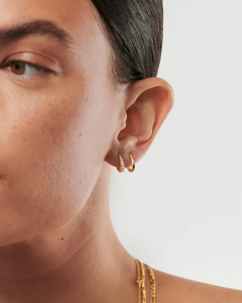 Jewellery | Earrings-Missoma Claw Pave Huggies