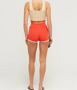 Tops-Zulu & Zephyr Contrast Knit Top in Sand