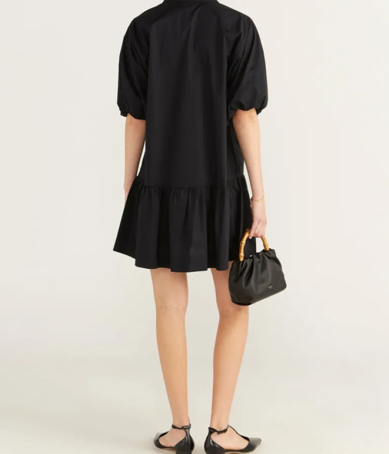 Dresses-Mode Sportif Crissy Cotton Poplin Dress in Black