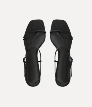 Heels & Pumps-Studio Amelia Cross Front Heel in Black