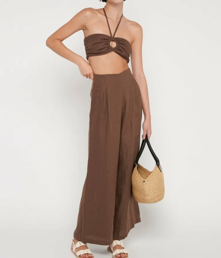 Tops-Faithfull The Brand Cyprus Top in Chocolate