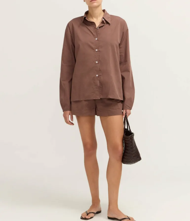Mode Living | Tops-Deiji Studios Day Shirt in Cedar