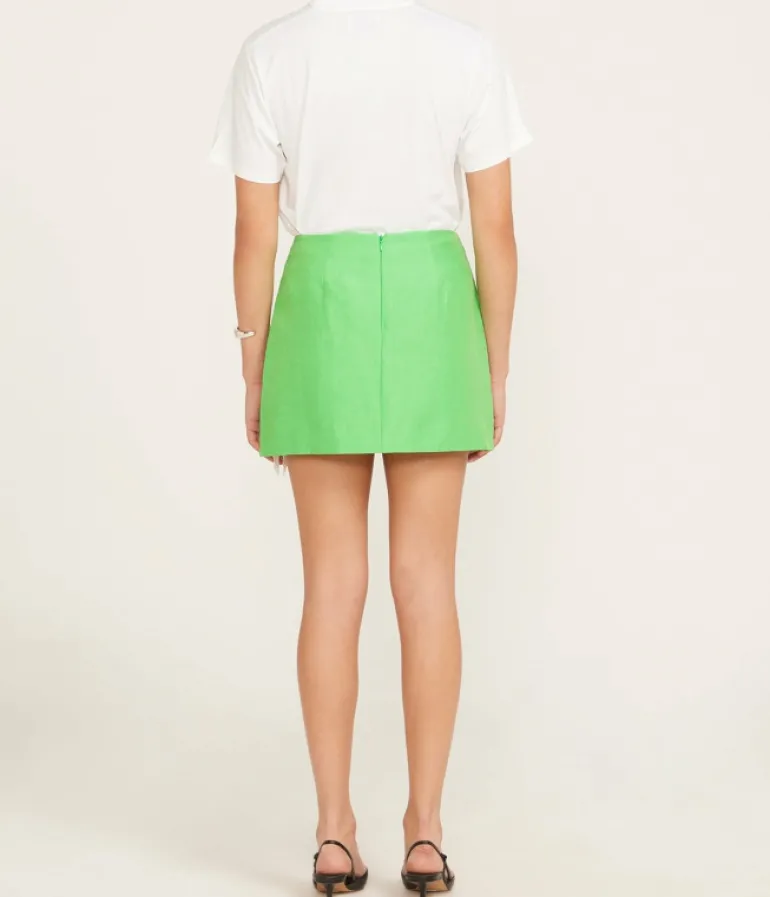 Skirts-Alemais Dazzle Mini Skirt in Green