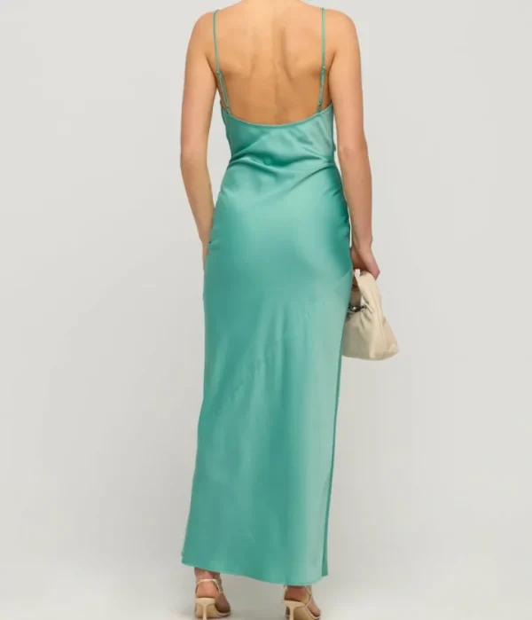 Dresses-Wynn Hamlyn Dianne Slip Dress in Teal