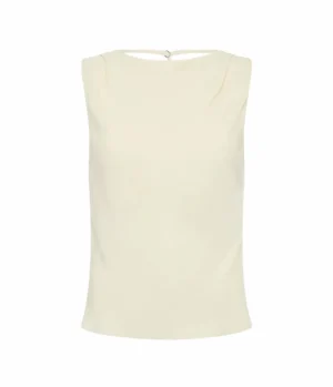 Tops-St Agni Draped Cowl Top in Dove