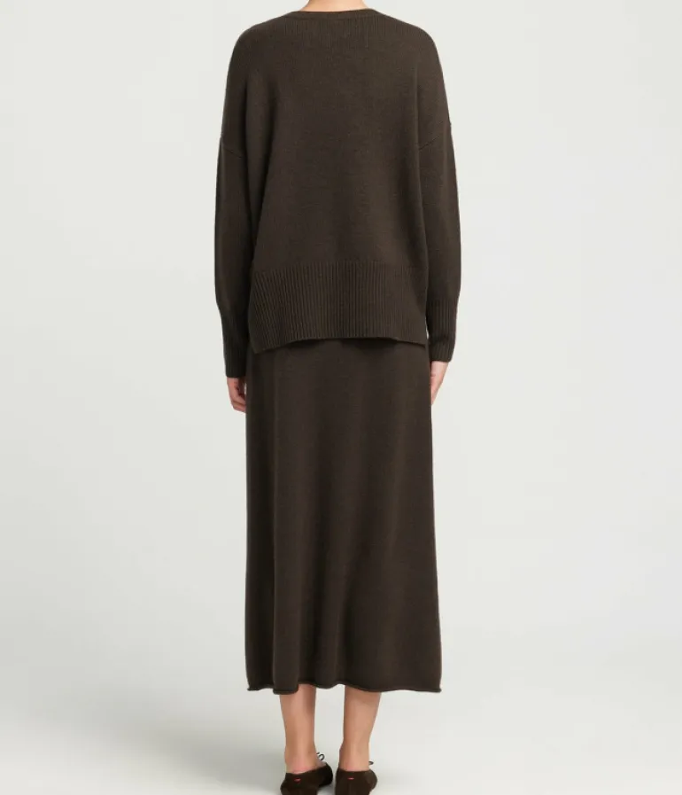 Loungewear | Skirts-Lisa Yang Elin Knitted Skirt in Wood