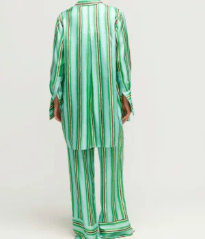 Tops-Lee Mathews Ellie Long Sleeve Shirt in Aqua