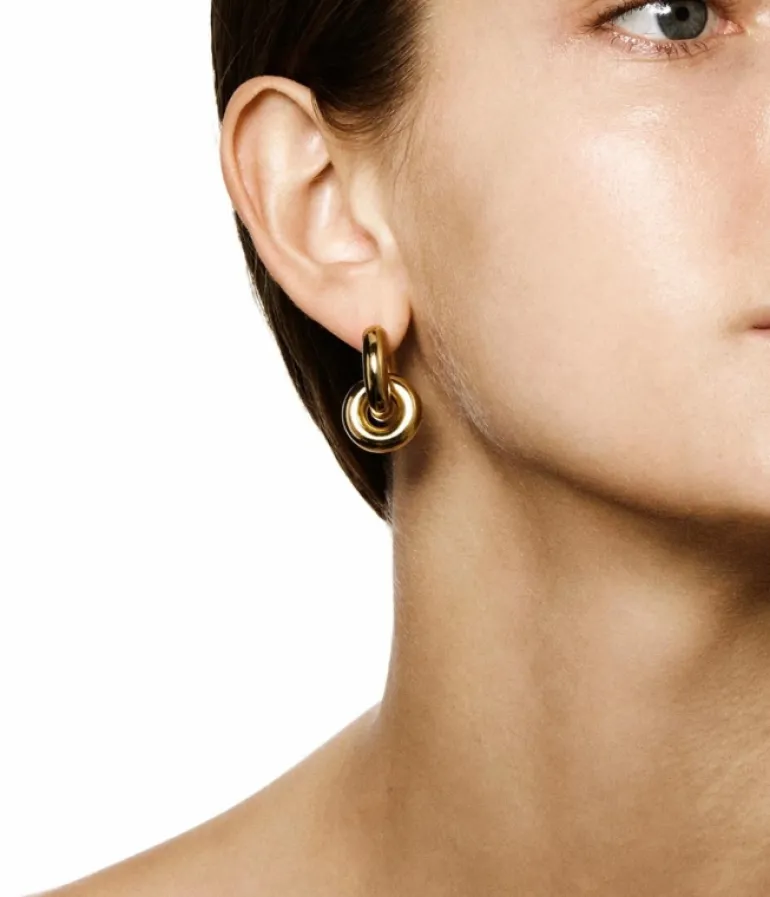 Jewellery | Earrings-Lie Studio Esther Earrings in Gold
