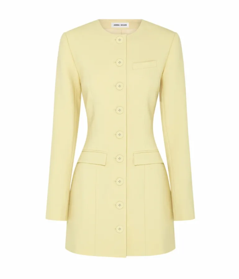Dresses-Anna Quan Eva Dress in Butter