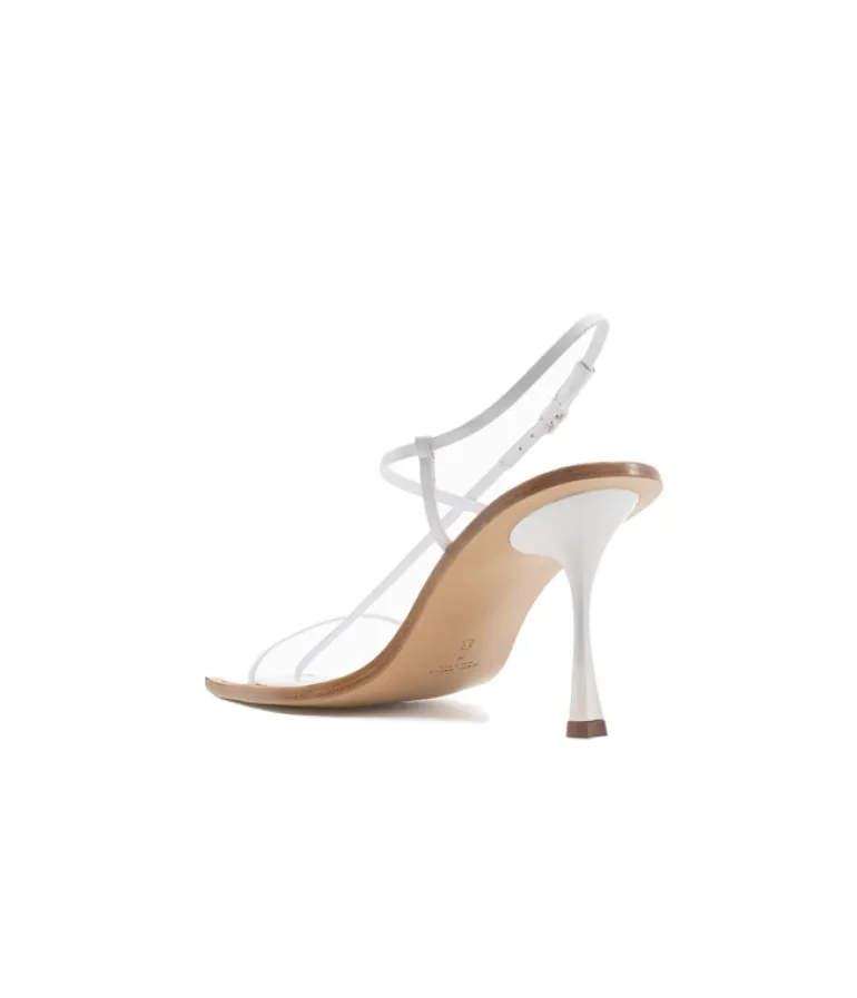 Heels & Pumps-Studio Amelia Filament Cross Over Heel in White