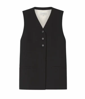 Tops-Lee Mathews Fiore Vest in Black