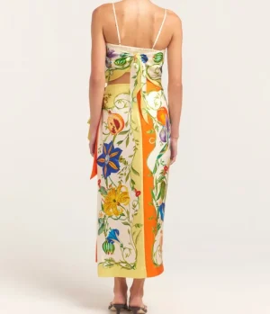 Tops-Alemais Flores Scarf Top in Multi