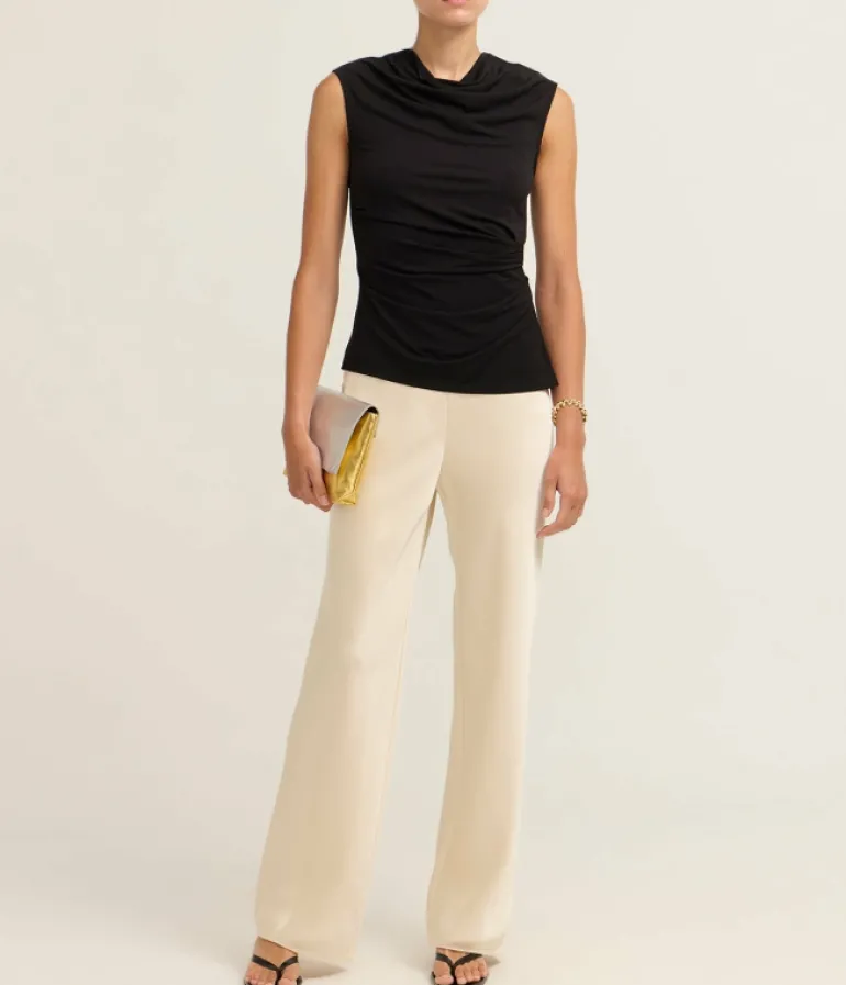 Pants-Vince Fluid Bias Pant in Bona