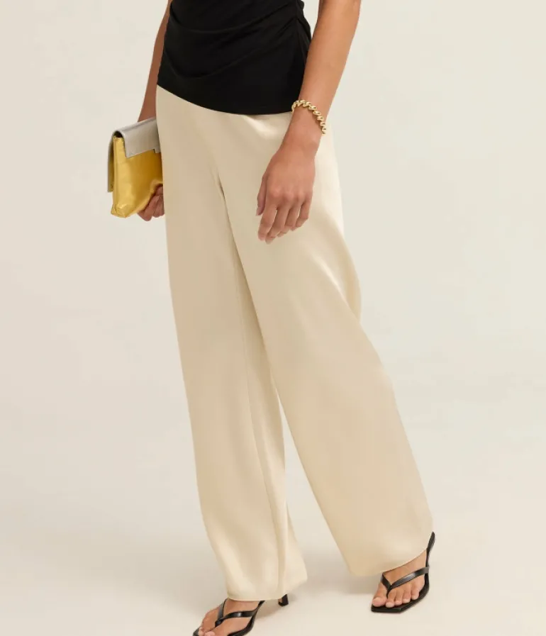 Pants-Vince Fluid Bias Pant in Bona