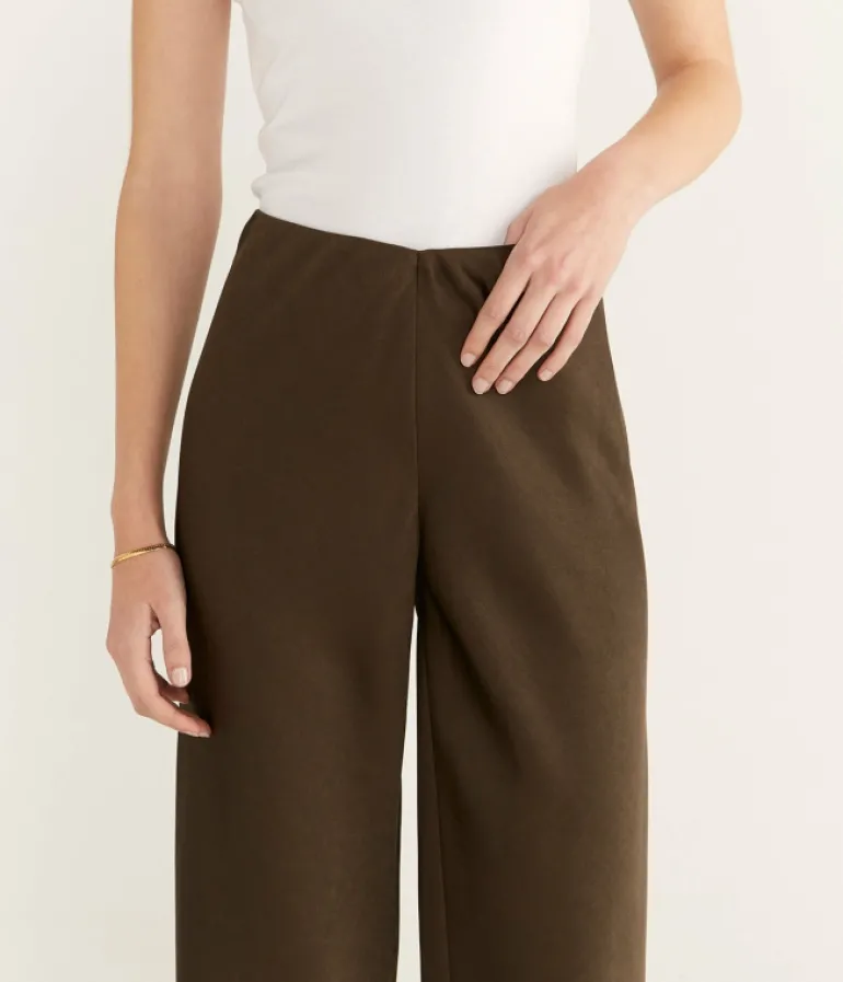 Pants-Vince Fluid Bias Pant in Vine