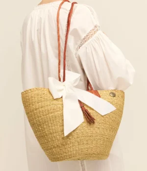 Bags-Casa Catinella Ghana Basket Bag in Tan