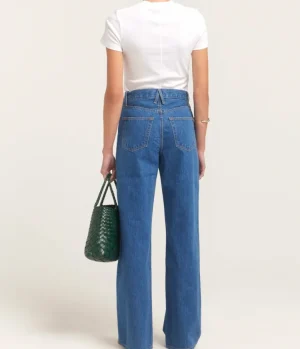 Denim-SLVRLAKE Grace High Rise Straight Wide Leg in Freedom