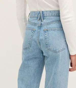 Denim-SLVRLAKE Grace High Rise Wide Leg Jean in Powder Blue