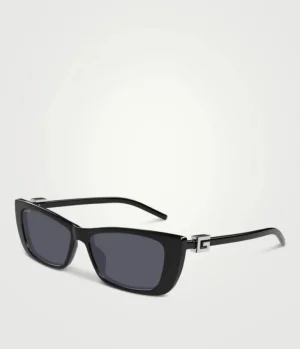 Sunglasses-Gucci Rectangle Sunglasses in Black