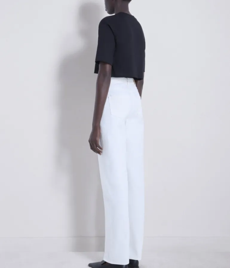 T-shirts & Tanks-Loulou Studio Gupo Cropped T-shirt in Black