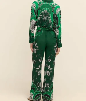 Pants-Borgo De Nor Havana Crepe Trouser in Enchantress Emerald