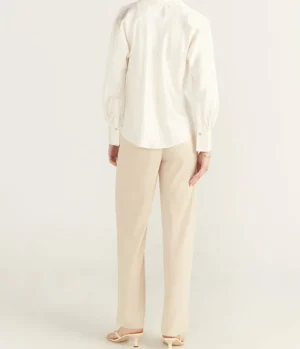 Pants-Vince High Waisted Bias Pant in Shell