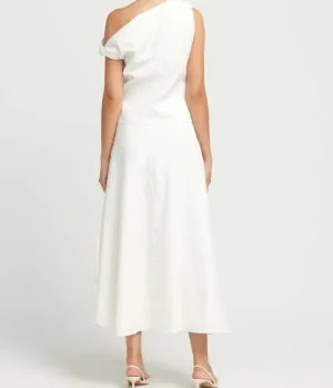 Skirts-Anna Quan Ingrid Maxi Linen Skirt in Ivory