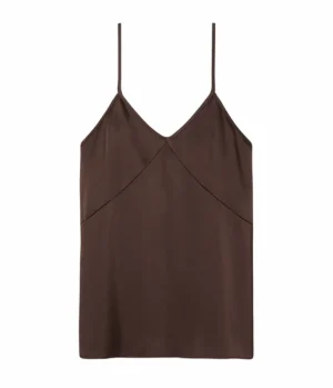 Tops-A.Emery Iris Cami in Chocolate
