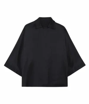 Tops-Anine Bing Julia Shirt in Black